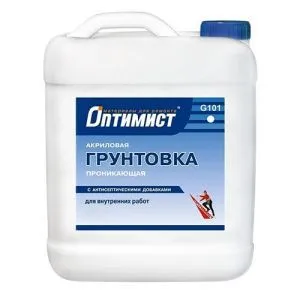 Грунтовка д/внутр. работ проникающая 5л (синяя эт.) "Оптимист"